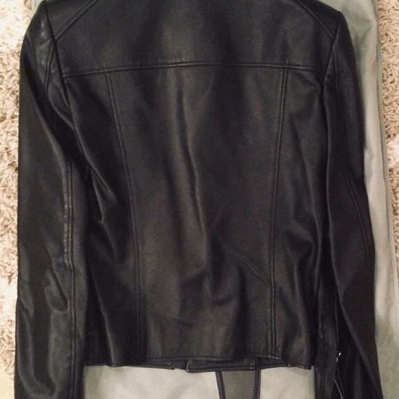 RARE RUNWAY TOM FORD BLACK LEATHER MOTO JACKET $6980 SIZE 38 - Picture 5 of 9